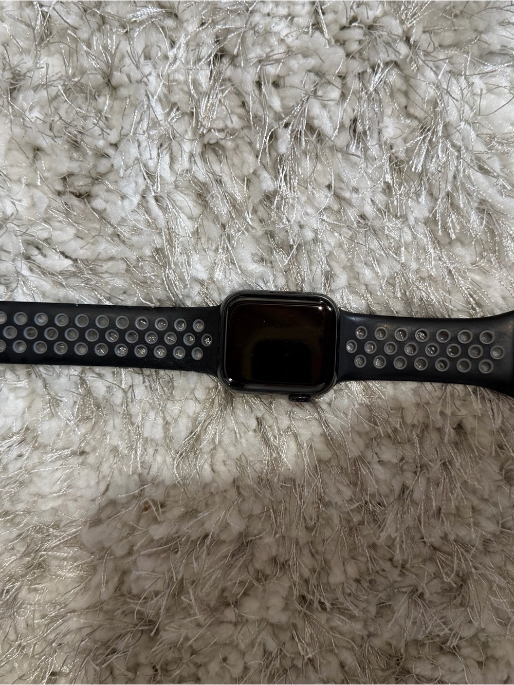 Apple Black Smartwatch with Ventilated Sport Band